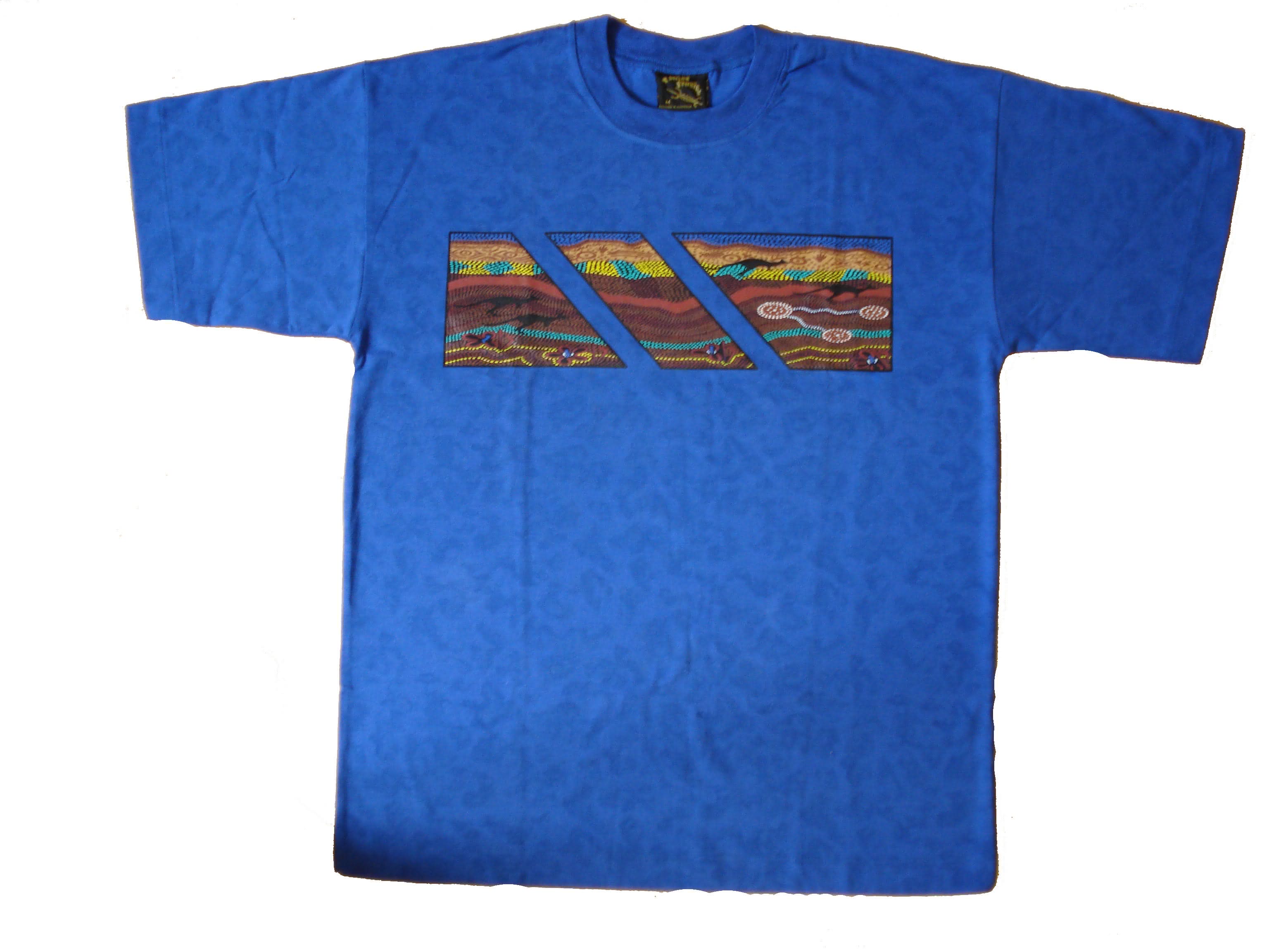 Bulurru T-Shirts Aboriginal Art-L Bulurru T-Shirts Aboriginal Art-L